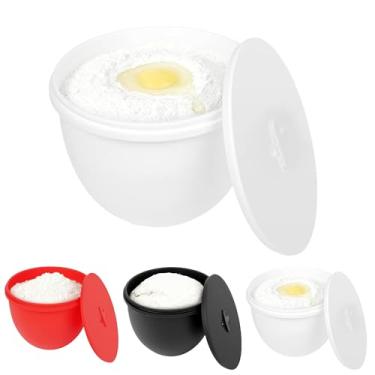 Imagem de JDL LUCKY LIFE Forros de tigela de silicone para acessórios e acessórios para batedeira KitchenAid 5QT - tampa de tigela com válvula de ar - reutilizável e lavável na lava-louças (branco)