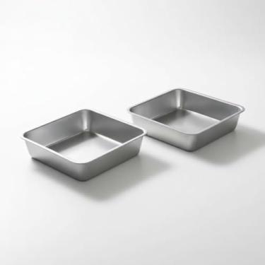 Imagem de Kit 2 Formas para Air Fryer, Forno e Forninho, Alumínio, 18cm Interno, 19,5cm com Bordas, 6cm Altura, Compatível com Air Fryer 3,5L