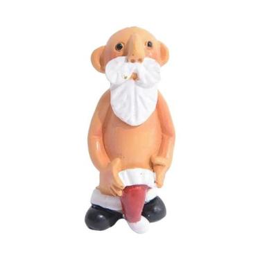Imagem de Enfeite De Natal Papai Noel Travesso Com Gorro, Papai Noel Nu, Decoraç