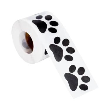 Imagem de Adesivos Transparentes De Pegadas De Patas Autoadesivos 500pcs Etiquet