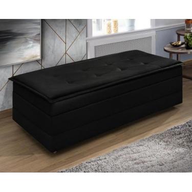 Imagem de puff recamier que vira cama casal estofado para quarto - Mini Me Artig