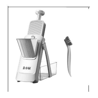 Imagem de SUPMAKIN S4 PRO Cortador de Legumes, Cortador de Legumes Ajustável Mandolim Vegetal Cortador de Batata Cortador de Cebola Cinza