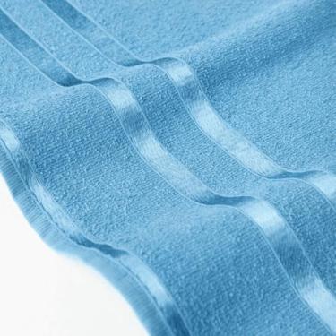 Imagem de Kit 3 ou 6 Toalhas de Rosto 100% Algodão Absorventes Macias para Banheiro e Rotina Diária (Azul lyra,6 Toalhas)