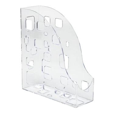 Imagem de Porta Revista Pasta Caderno Transparente Dello Organizador