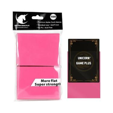 Imagem de Protetores De Cartas TCG Foscos Tamanho Padrão 100 Unidades 66x91mm Pa