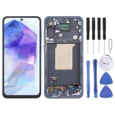 Imagem de Hiregolish Peças de reparo de tela de substituição, para Samsung Galaxy A55 5G SM-A556B TFT LCD digitalizador de tela conjunto completo com moldura, não suporta identificação de impressão digital