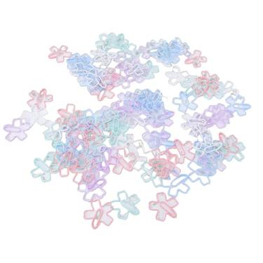 Imagem de Yinhing 100 Clipes de Papel Em Forma de Flor Brincalhão, Clipes de Papel Bonitos de Fio de Ferro Colorido para Material de Escritório Em Casa Escolar, Organização de Documentos