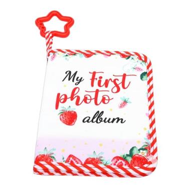Imagem de AUNMAS Diário de Lembranças de bebê, Meu Primeiro álbum de Fotos Com Espelho Seguro, Tamanho Compacto de 18,5 X 14 Cm, Contém 17 Fotos de Poliéster Macio para Novos Pais, Preservando