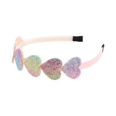 Imagem de Tiaras De Coração E Estrela Com Glitter Para Meninas, Acessórios De Ca