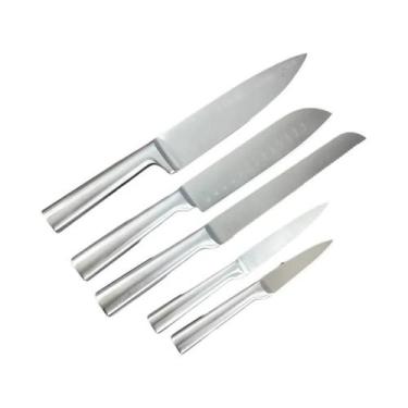 Imagem de Conjunto De Facas De Cozinha Em Aço Inoxidável Com 5 Peças, Faca De Ch