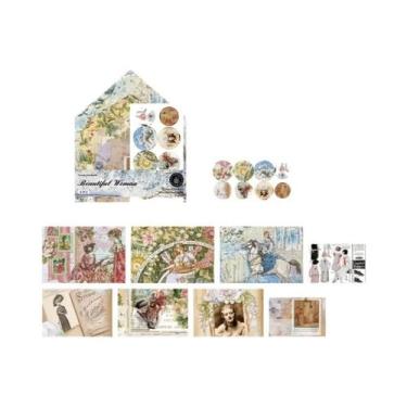 Imagem de Conjunto De Mini Envelopes Vintage 8 Peças Para Planner, Decoração, Di