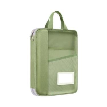 Imagem de Bolsa Transparente A4 De Grande Capacidade Com Zíper Para Estudantes E