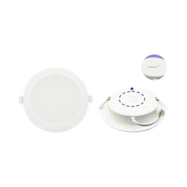 Imagem de Luminária LED Embutida 3 CCT 3000K 4000K 6500K 120V 220V Painel Redond