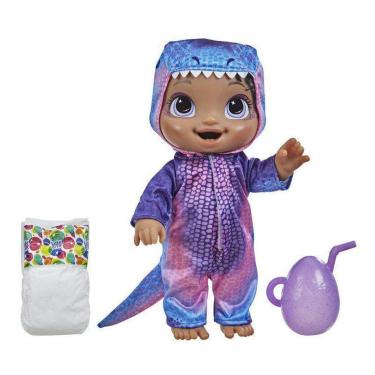 Imagem de Boneca Baby Alive Dino Cuties Negra - Hasbro F0935