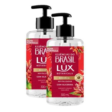 Imagem de Kit 2 Sabonete Líquido para Mãos Lux Essências do Brasil Bromélia 300m
