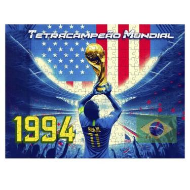 Imagem de Quebra-Cabeça Copa Eua 1994 Brasil Tetracampeão - 300 Peças - Coleção 