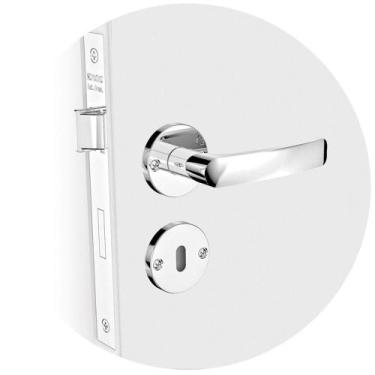 Imagem de Fechadura Interna Soprano Pali com Roseta, Cromado - PALI-4053-PY-R23