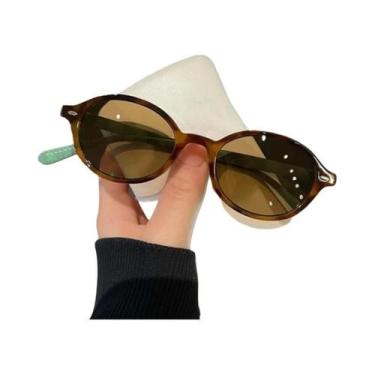 Imagem de Óculos De Sol Vintage Unissex Oval, Óculos De Sol Retangulares De Marc