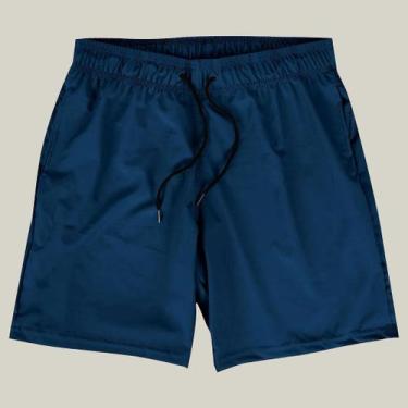 Imagem de Shorts Praia Masculino Elastano Premium WSS Basic, Azul, GG, Masculino