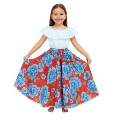 Imagem de Conjunto Infantil Saia Carimbó e Danças - Mundo Encantado Fantasias, C