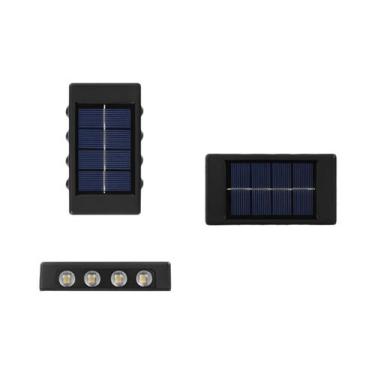 Imagem de Luminária Solar De Parede Externa À Prova d'Água Com 10, 8, 6 Ou 4 LED