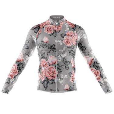 Imagem de Camisa Rosas Exóticas Ciclismo Longa Primavera Dry Fit Bike Mtb - - De