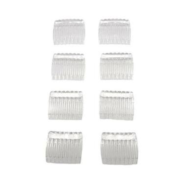 Imagem de Pente Lateral De Plástico Com 9 Dentes Para Mulheres E Meninas, 8 Peça