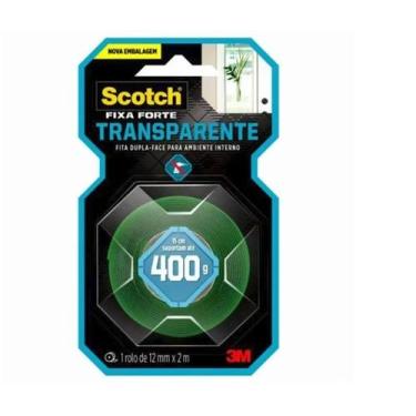 Imagem de Fita Dupla Face 3m 12mm X 2mts Uso Interno 400g Verde