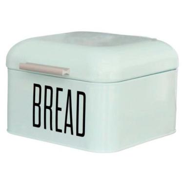 Imagem de Porta Pão Em Lata Metal Com Tampa Silky Bread 20x20x14cm - Haüskraft