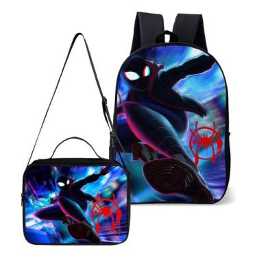 Imagem de Kit Mochila E Lancheira Termica Escolar Tema Heroi Aranha - Use Nerd, 