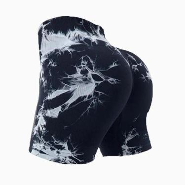 Imagem de Shorts de Yoga Cintura Alta para Fitness - Modelagem que Levanta o Bum