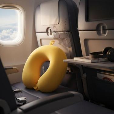 Imagem de Almofada De Pescoço Adulto Memory Foam Premium Para Viagem - Tibaby, A