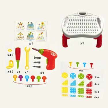 Imagem de Mesa Criativa Educativa de Montagem com Acessórios - DDG