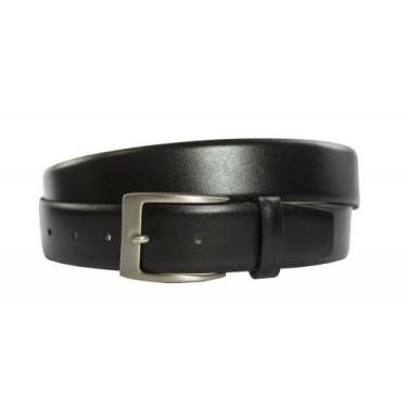 Imagem de Cinto Social Masculino em Couro Preto, fivela cromada. - Porto Free, 9