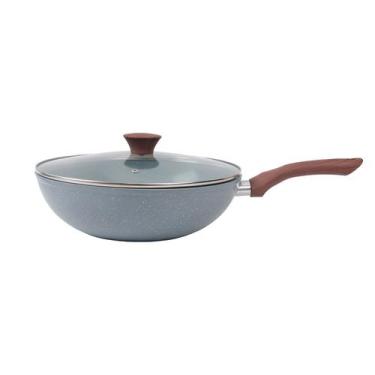Imagem de Frigideira Wok VERONA 28cm Inducao Ceramico com Tampa Vidro - Vista Ho