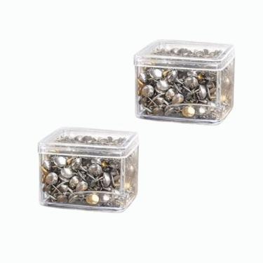 Imagem de Percevejo 200 Un Tachinha Metal Mural Cortiça Fixar cor:Prata - ats, P