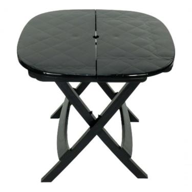Imagem de Mesa Dobrável de Plástico Resistente Prática Barata Retangular Tampo em Plástico Estrutura com Furo para guarda-sol