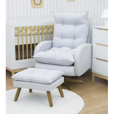 Imagem de Poltrona Amamentação Cláudia Balanço e Giro com - Gariani