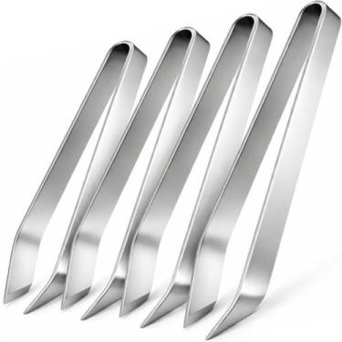Imagem de Pinça Culinária Aço Inox Remover Espinha Peixe Osso Cozinha - NilosDec
