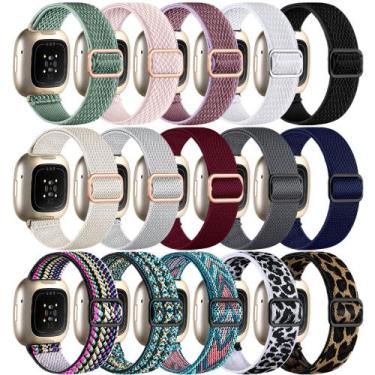 Imagem de Pulseiras de relógio Adorve compatíveis com Fitbit Sense/Versa 3/4