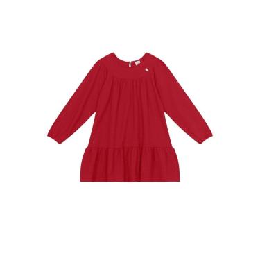 Imagem de Vestido infantil menina com textura Brandili-Feminino