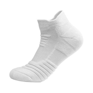 Imagem de Meias Masculinas Esportivas Terry - 3 Pares, Amortecidas e Respiráveis