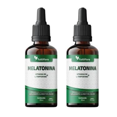 Imagem de Kit 2x Melatonina (L-Triptofano+Vit B6) Sabor Maracujá 30ml TuttiFlora-Unissex