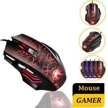 Imagem de Mouse Gamer 7 Botões USB LED Alta Performance Setup Gamer - NoBrand