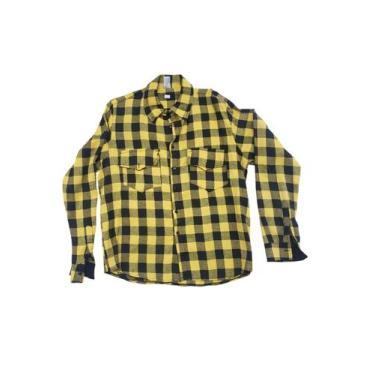Imagem de Camisa Xadrez Amarela e Preta - RockStore, Amarelo, Preto, G