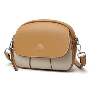 Imagem de Bolsa De Couro Ecológica Cinza Feminina O Baú Transversal - Alwy