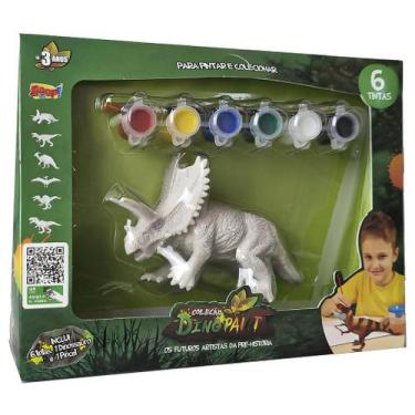 Imagem de Boneco Dinossauros De Brinquedo Infantil Para Pintar Colorir - Zoop To
