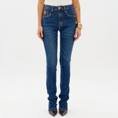 Imagem de Calça Jeans Lança Perfume Boot Cut High Ou26 Azul Feminino, 38