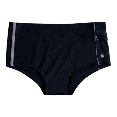 Imagem de Sunga Praia Piscina Slip Mash Secagem Rápida Com Bolso, Preto, M