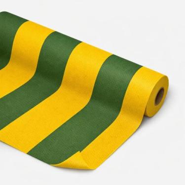 Imagem de 2-10 metros Tnt Estampado Brasil Copa do Mundo Listras Verde Amarelo J